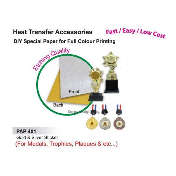 PAP 401 Gold & Silver Sticker Heat